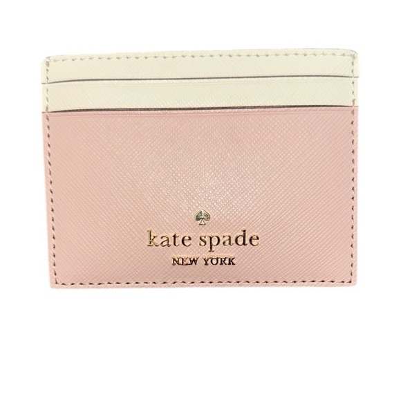 kate spade Accessories - Kate Spade Blush and Cream Card Holder